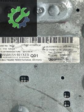A2129005213 A1729012100 MERCEDES W212 HARMAN BECKER TEYP AMFİ
