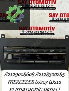 A2129008608 A2128300285 MERCEDES W207 W212 KLIMATRONİC PANELİ