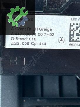 A4478307000 A4478307100 MERCEDES VİTO KALORİFER IZGARASI MENFEZİ