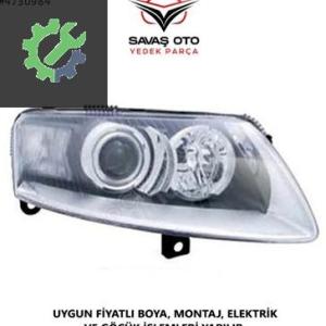 A6 ÖN FAR EL.MOTOR.MERCEKLİ XEN.TİP SAĞ SOL 2004 VE ÜZERİ /TAİWAN
