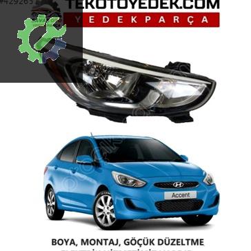 Hyundai Accent Sağ Ön Far çıkma parça
