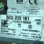 Amarok golf passat USB hafiza kartlı teyp radyo 5CU035181
