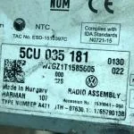 Amarok golf passat USB hafiza kartlı teyp radyo 5CU035181