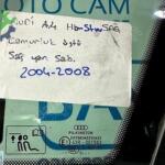 Audi A4 Sağ Arka Kelebek Camı Çıkma