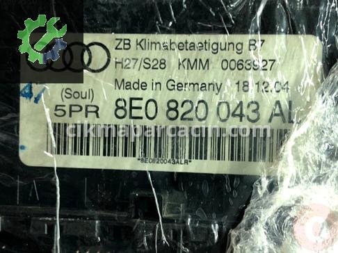 Audi A4 Klima Kontrol Paneli 8E0820043AL çıkma parça