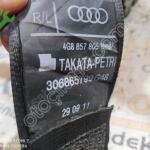 AUDİ A6C7 A7 EMNİYET KEMERİ ARKA DIŞ 4G8857805B 4G8 857 857
