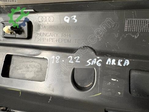 Audi Q3 Sağ Arka Kapı 83A853970A çıkma parça