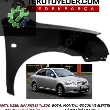 Toyota Avensis Çamurluk çıkma parça