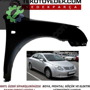 Toyota Avensis Çamurluk çıkma parça