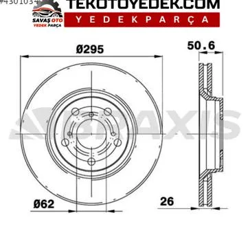 Toyota Avensis Fren Disk Aynası çıkma parça