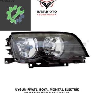 BMW 3 E46 ÖN FAR SAĞ SOL 1998 1999 2000 2001 / TAİWAN