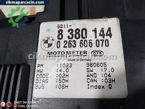 BMW 3 Serisi Kilometre Saati çıkma parça
