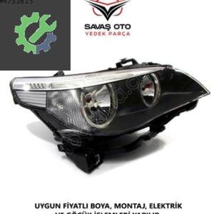 BMW 5 E60 SEDAN ÖN FAR EL.MOTOR.MERCEKSİZ SAĞ SOL 2003 VE ÜZERİ