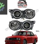 BMW E30 SAĞ SOL FAR TAKIM (KRİSTAL SİYAH) 1987-1991
