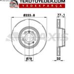 BMW E38 99-01 E52 00-03 ÖN DİSK TAKIM / BRAXİS ORJ