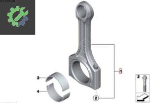 BMW E46 E87 E90 M47 ÇIKMA BİYEL KOLU 11240308859 0308859