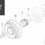 BMW E46 E87 E90 M47 ÇIKMA KRANK KASNAĞI 11237805696 7805696