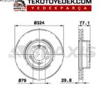 BMW E60 E61 E63 E64 ÖN DİSK TAKIM / BRAXİS ORJ