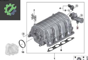 BMW E60 E65 N62 ÇIKMA EMME MANİFOLD AYAR MOTORU 11617505805