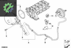 BMW E60 E87 E90 M47 ÇIKMA FREN VAKUM POMPASI 11667791232 7791232