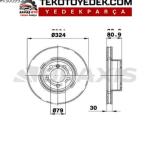BMW E65 E66 ÖN FREN DİSK TAKIM 2002 – 2008 / BRAXİS ORJ