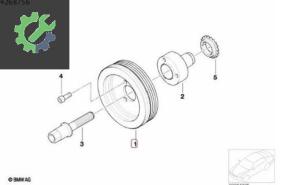 BMW E87 E90 N43 ÇIKMA KRANK KASNAĞI 11237551308 7551308