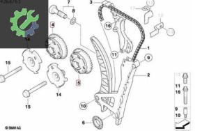 BMW E87 E90 N43 ÇIKMA VANOS DİŞLİSİ 7540348 7540346