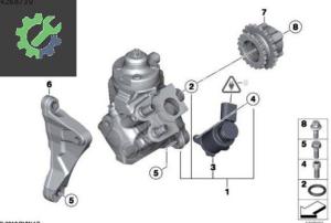 BMW E87 E90 N47 177 LİK ÇIKMA YAKIT POMPASI 13518577643 8577643