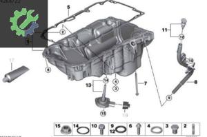 BMW E87 E90 N47 177LİK ÇIKMA YAĞ KARTERİ 11138510206 8510206