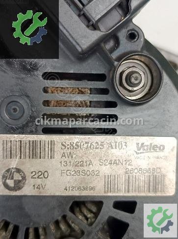 BMW 3 Serisi Şarj Dinamosu 12318507625 çıkma parça