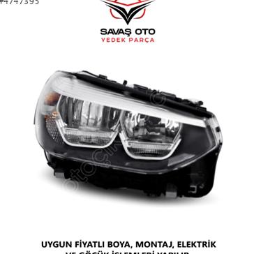 BMW X3 Sağ Ön Far çıkma parça