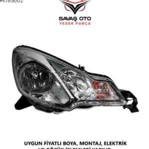 C3 ÖN FAR EL. MOTORLU KROM HB. SAĞ SOL 2009 VE ÜZERİ / TAİWAN