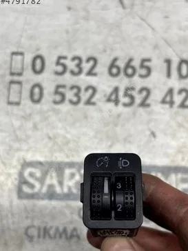 Volkswagen Golf Far Ayar Düğmesi 1J0941333A çıkma parça
