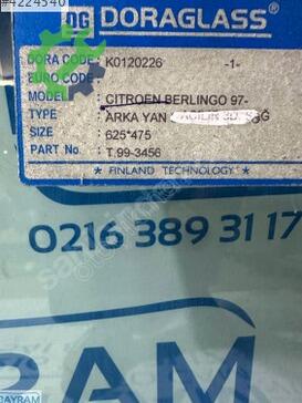 Citroen Berlingo Sağ Yan Cam çıkma parça