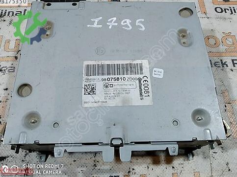 Citroen C-elysee 98075810 çıkma parça