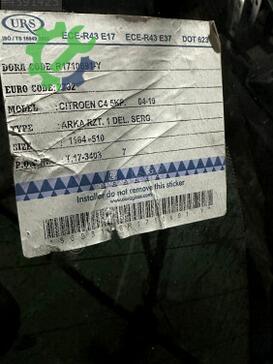 Citroen C4 Arka Cam çıkma parça