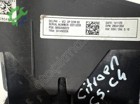 Citroen C5 Kontrol Düğmeleri 98004092ZD çıkma parça