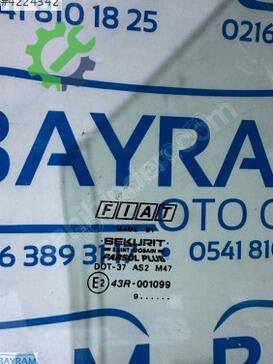 Fiat Brava Sağ Arka Kapı Camı çıkma parça