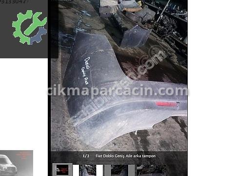 Fiat Doblo Arka Tampon çıkma parça