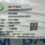 Fiat Doblo Orijinal Çıkma Ön Cam