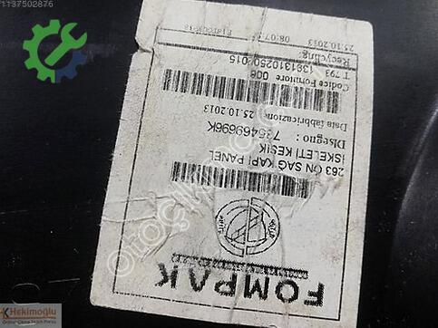 Fiat Doblo 1310241396 çıkma parça
