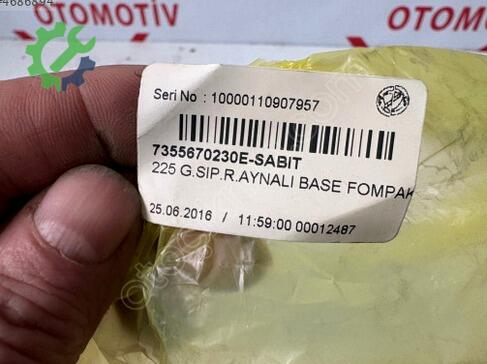 Fiat Fiorino Güneşlik 7355670230E çıkma parça