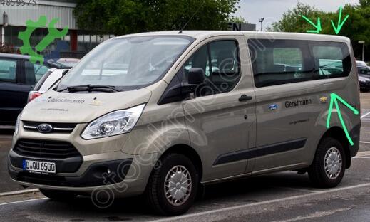 Ford Transit Custom Yan Cam çıkma parça
