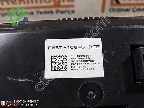 Ford Focus Kilometre Saati 10849 çıkma parça