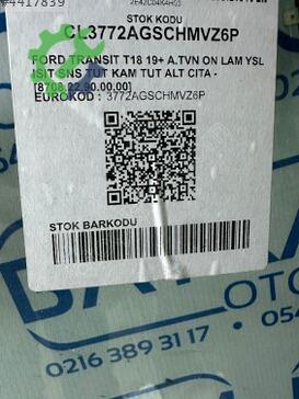 Ford Transit Ön Cam çıkma parça
