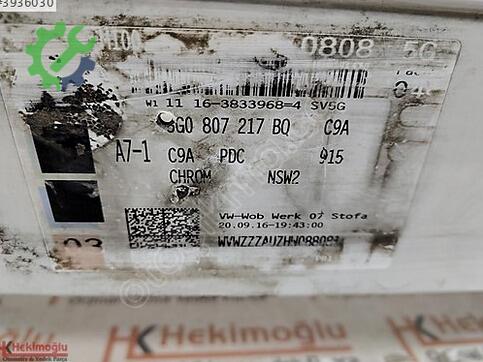 Volkswagen Golf 5G0807217BQ çıkma parça
