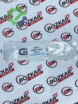 Volkswagen Golf Yazı 5H0853687 çıkma parça