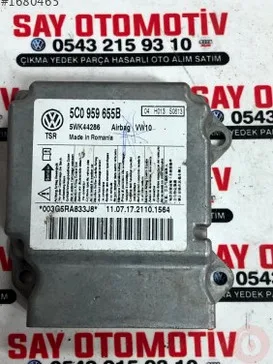Volkswagen Golf Airbag Beyni 5C0959655A çıkma parça