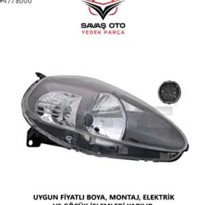 GRANDE PUNTO ÖN FAR MOTORLU GRİ 14P.SAĞ SOL 2006 2007 2008/TAİWAN