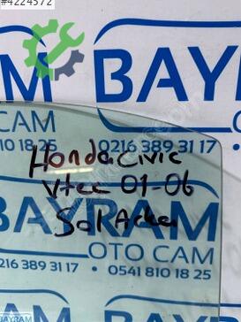 Honda Civic Sol Arka Kapı Camı çıkma parça